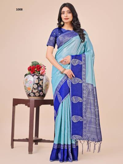 CADBURY BY ASTITA DESIGNER LICHI SILK SAREES WHOLESELER IN INDIA
